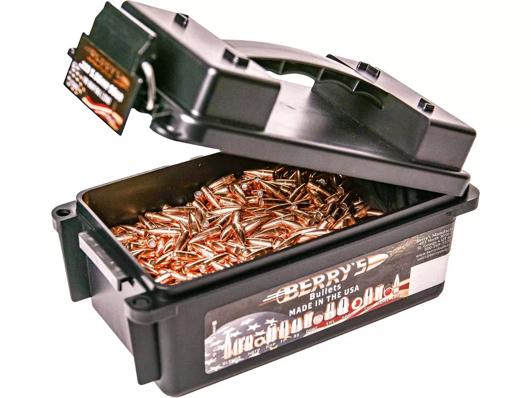Berry’s 300 AAC Blackout (308 Diameter) Bullets 220 Grain Plated Spitzer Box of 350 with MiniCan