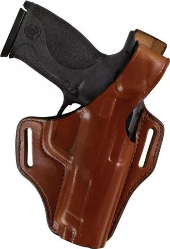 Bianchi 56 Serpent OWB Holster Right Hand S&W M&P 9mm, 40 S&W 4″ Leather Tan