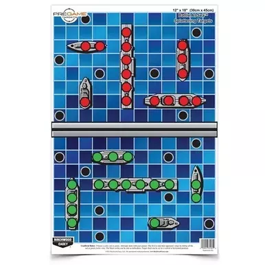 Birchwood Casey Pregame Battle at Sea 12″x18″ Splatter Target, 8 Pk