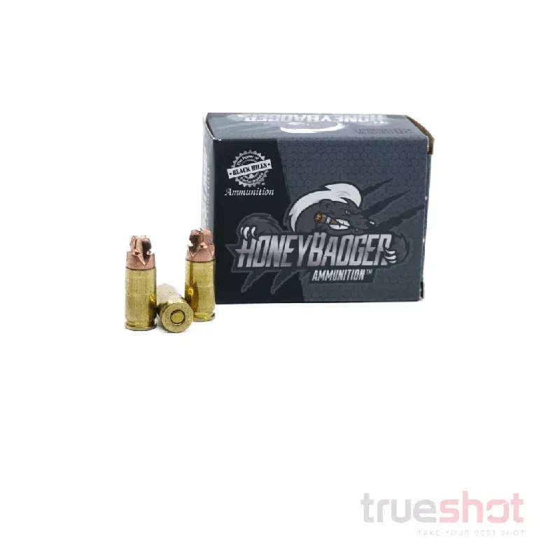 Black Hills – 9mm +P – 100 Grain – HoneyBadger