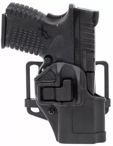 Blackhawk CQC Serpa Belt Holster Left Hand Springfield XDS 3.3" Barrel Matte Loop And Paddle 410565Bk-L
