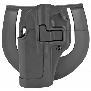 BLACKHAWK CQC SERPA Holster With Belt and Paddle Attachment | Fits Glock 17/22/31 | Left Hand | Carbon Fiber | Black | 410500BK-L