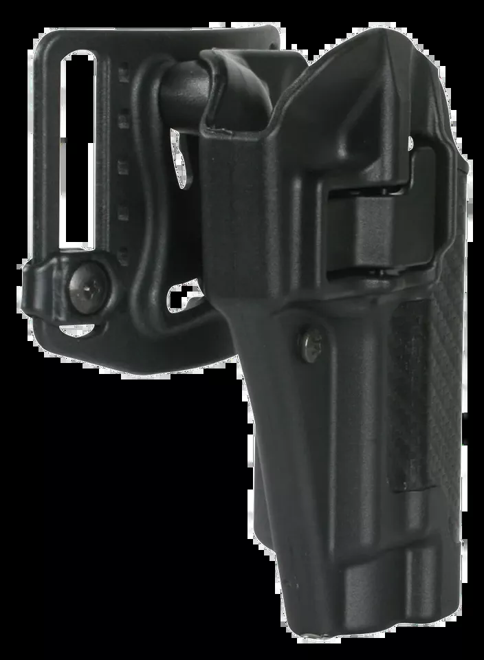 Blackhawk Serpa CQC OWB Holster for Glock 17/22/31/47 Left Hand - Carbon Fiber Polymer, Size 00, Black