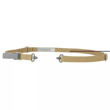 Blue Force Gear Vickers ONE Sling | 2-Point Combat Sling | Push Button Swivels | 54″ with Adjuster Tightened | Black | 1″ Webbing | VCAS-PB-100-AA-BK