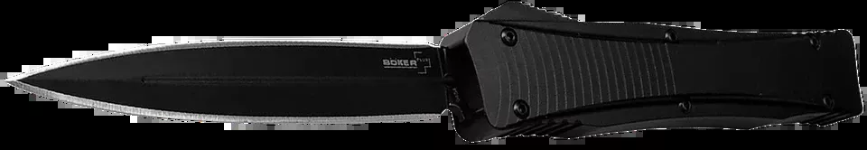 Boker 06EX244 Double Edge Dagger with Black D2 Steel Blade and Aluminum Handle