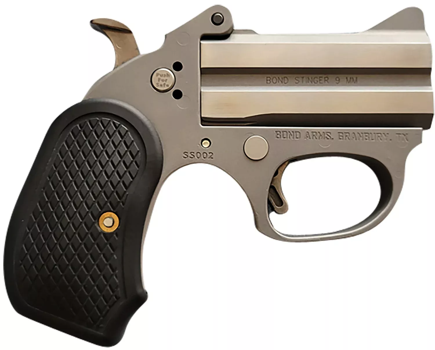 Bond Arms BAHB Honey B22 LR 2rd Shot 3″ Matte Stainless Steel Frame Black Extended B6 Resin Grips