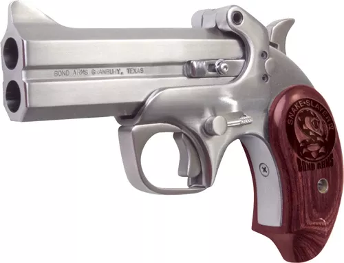 Bond Arms Snake Slayer IV .357 4.25" FS Stainless Woodbond