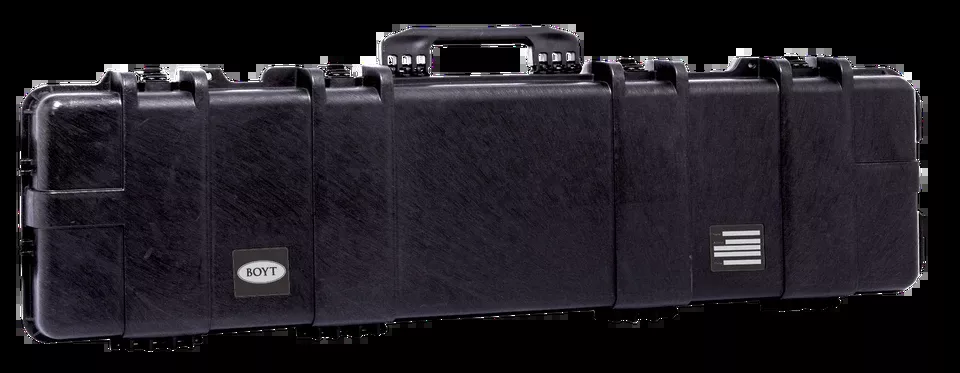 Boyt Harness H51 Double Gun Case - Black, Water Resistant Polypropylene