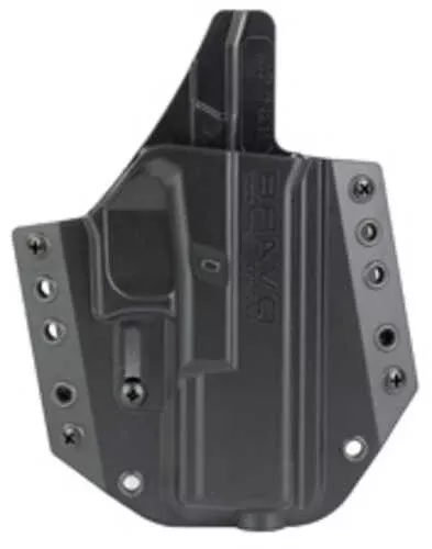 Bravo Concealment BCA OWB Holster 1.5" Belt Loops Fits Glock 17/31/32/47 Right Hand Black Polymer Does FALSEt