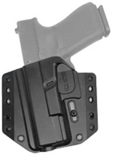 Bravo Concealment BCA OWB Holster 1.5" Belt Loops Fits Glock 19/19X/23/32/45 Left Hand Black Polymer Does FALSE