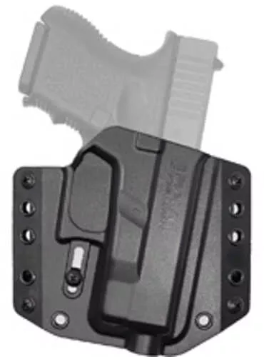 Bravo Concealment BCA OWB Holster 1.5" Belt Loops Fits Glock 26/27/33 Right Hand Black Polymer Does FALSEt