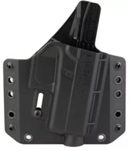 Bravo Concealment BCA OWB Holster 1.5" Belt Loops Fits Glock 43/43X/43X MOS Right Hand Black Polymer Does FALSE