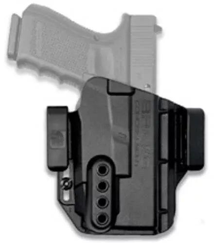 Bravo Concealment Torsion IWB Holster Waistband Clips Fits Glock 19/19X/23/32/45 Left Hand Black Polymer Doe