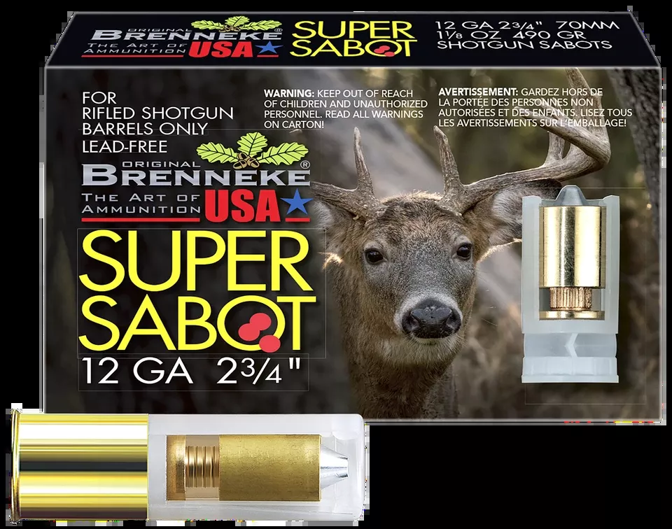 Brenneke SL122SUS SuperSabot 12 Gauge 2.75" Sabot Slug 5-Pack