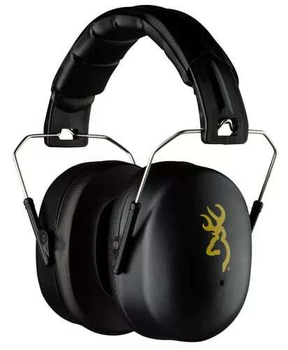 Browning 12699 HDRPlastic with Foam 37 dB Over the Head Black Adult