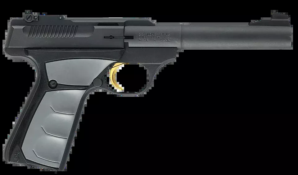 Browning Buck Mark Camper CA Compliant .22 LR Pistol with 5.5" Barrel and Gray Ultragrip FX Grip