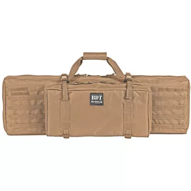 Bulldog Cases Standard Tactical Rifle Case | Fits Single Rifle | 38″ Soft Case | Shoulder Strap | Large Front Pocket | Tan | BDT30-38T