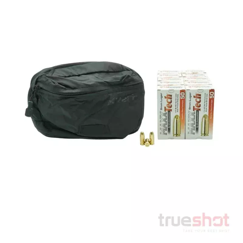 BUNDLE DEAL: Black Vertx Long Walks Waist Pack and 500 Rounds of Ammo