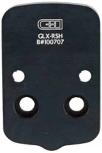 C&h Precision Weapons Chp Adapter Plate For The Glock 43x/48 Mos Converting It To The Trijicon Rmrcc AFALSEdized Finish Bla