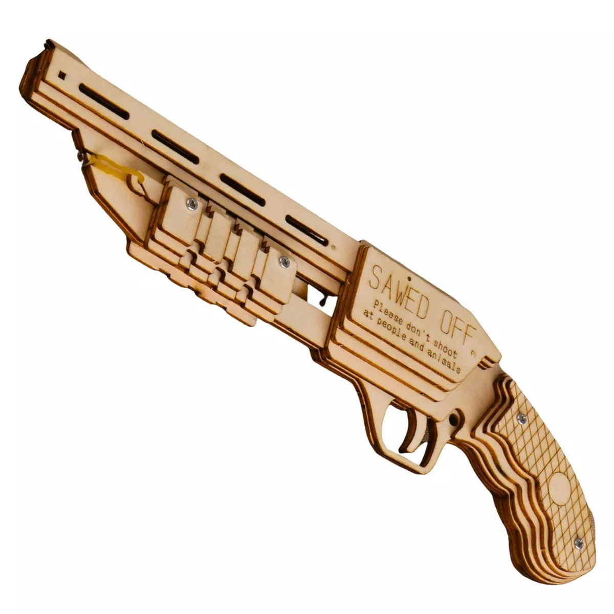 Caliber Gourmet Wood Shotgun Puzzle Brown