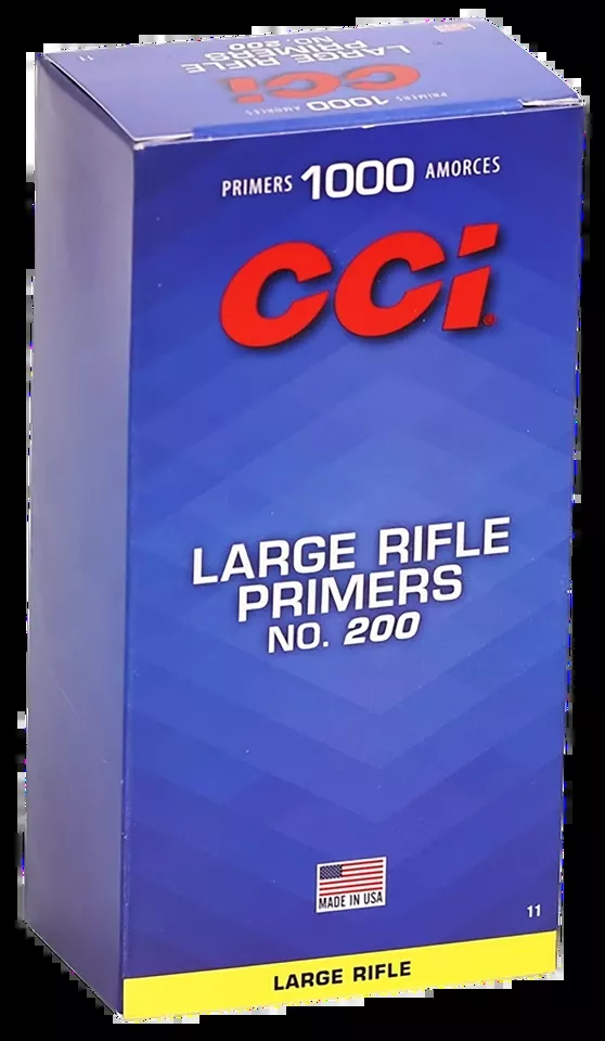 CCI 0011 Standard Rifle Large Rifle Primers Multi Caliber 1000 Count Box