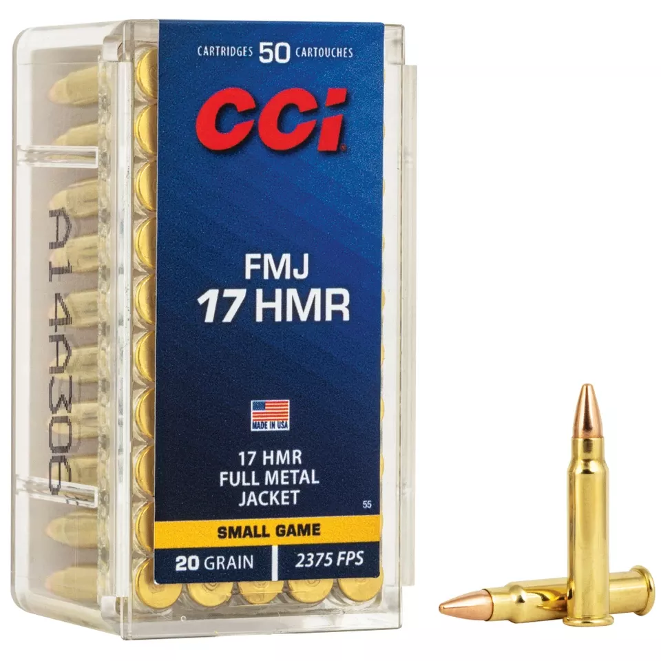 CCI 17HMR 20GR FMJ Ammunition - 50 Rounds/2000 Rounds