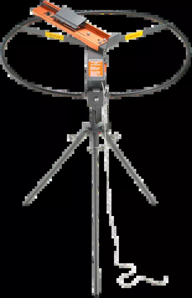 Champion 40906 SKYBird 3/4 Cock Trap with Tri-Pod Stand - Silver Manual Cocking Single
