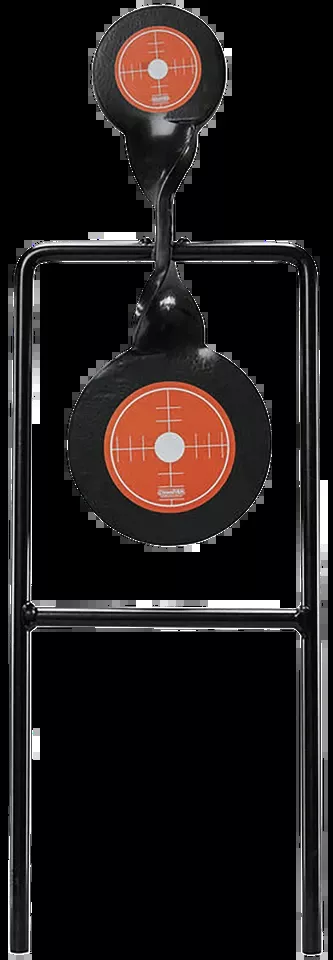 Champion Targets Gong Spinner Steel Bullseye Target - 3" & 4.7" Black/Orange
