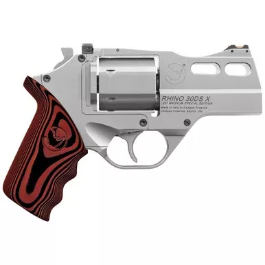 Chiappa Rhino 357 Magnum Revolver 3″ Stainless Barrel 6 Round G10 Grip