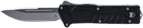 Cobra TEC Knives LLC Special Forces 3.25" D2 Steel Drop Point 6061-T6 AFALSEdized Aluminum Black