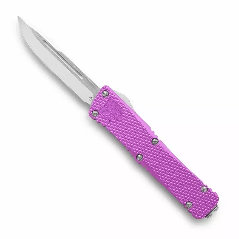 CobraTec 2.25” Mini Mamba OTF Plain Drop Point D2 – Purple
