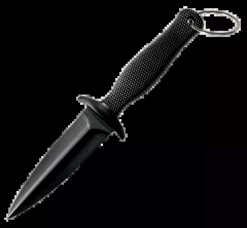 Cold Steel FGX Boot Blade II 3.25" Fixed Blade Knife with Black Griv-Ex and Kray-Ex Handle