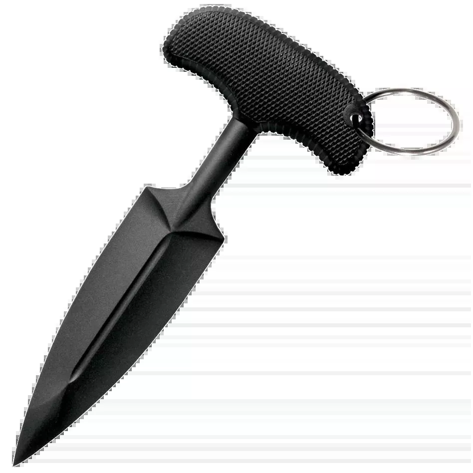 Cold Steel FGX Push Blade I 3.50" Fixed Knife with Black Griv-Ex and Kray-Ex Handle