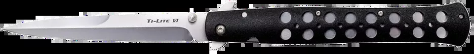 Cold Steel Ti-Lite 6" Folding Knife with AUS-8A Blade and Black Zy-Ex Handle