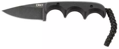 Columbia River Knife & Tool Minimalist Fixed Blade 2.16" 5Cr15MoV/Black Stonewash Plain Drop Point Glass-Reinforce