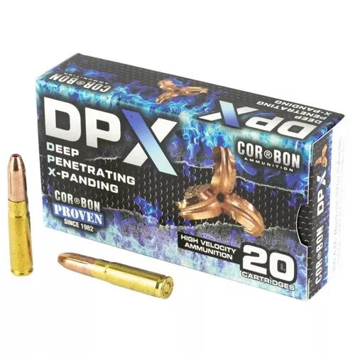 CorBon Deep Penetrating X Bullet Subsonic .300 AAC Blackout 200 Grain Expanding Solid Copper Hollow Point 20 Rounds