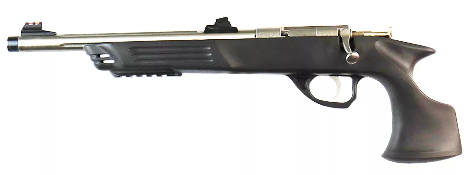 Crickett KSA696 Adult Pistol22 LR 1rd 10.50″ Stainless Steel Threaded Barrel w/Cap, Williams Fire Sights, Integrated Picatinny Accessory Rail, Synthetic Grip, Rebounding Firing Pin Safety