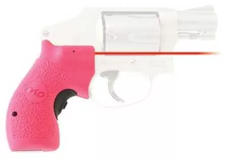 Crimson Trace Smith and Wesson J-Frame Round Butt Lasergrip,Front Activation-Pink LG-105 PINK