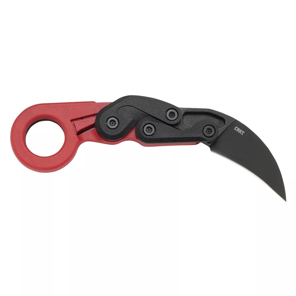CRKT Provoke Red Folding Knife with 2.47" Plain Edge Blade