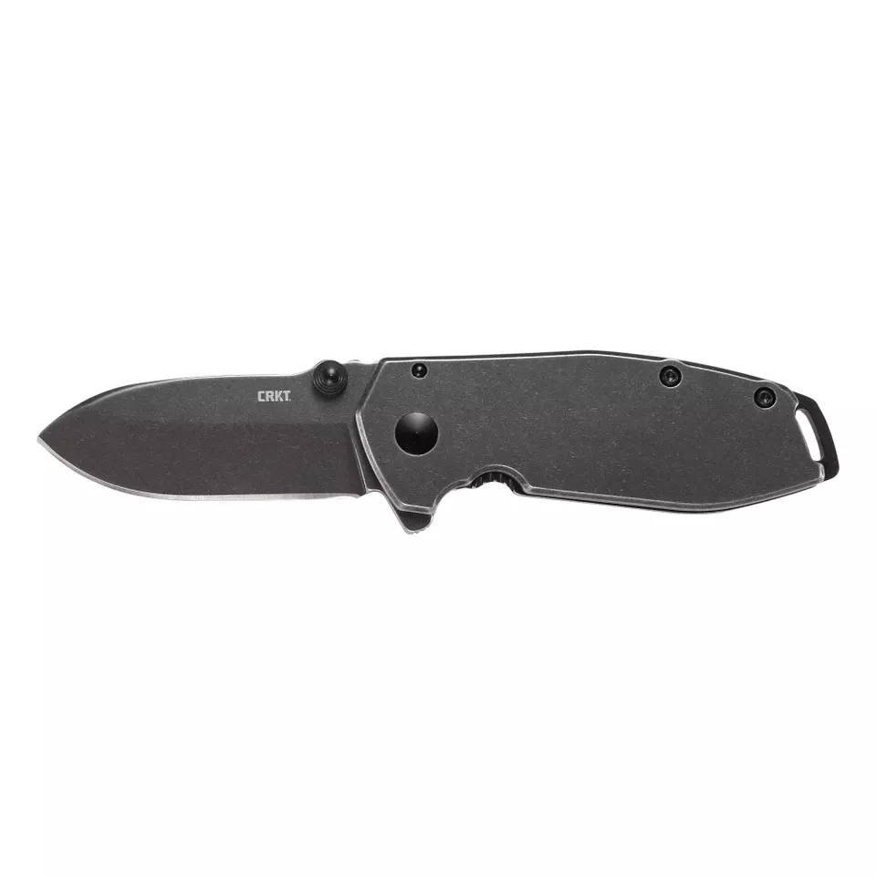 CRKT Squid Assisted Black Folding Knife 2.37" Plain Edge