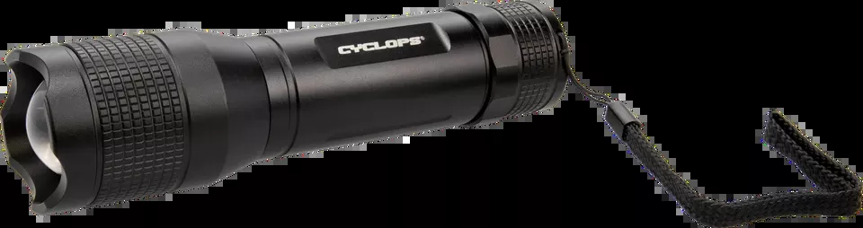 Cyclops TF1500 Tactical Flashlight - 1500 Lumens Cree LED, Black Anodized