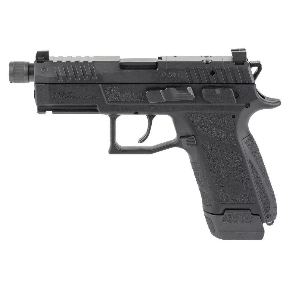 CZ P-09C Nocturne 9mm 17rd Black TB w/ Viridian RFX11
