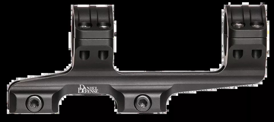 Daniel Defense Black Aluminum 1" Tube Optic Mount/Scope Ring Combo