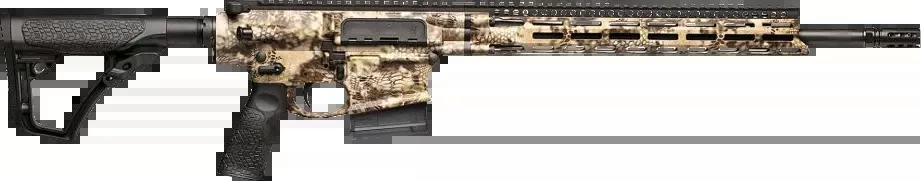 Daniel Defense DD5 V4 Hunter 6.5 Creedmoor Rifle - Kryptek Highlander, 18" Barrel, 5+1 Capacity, Black Stock & Grip