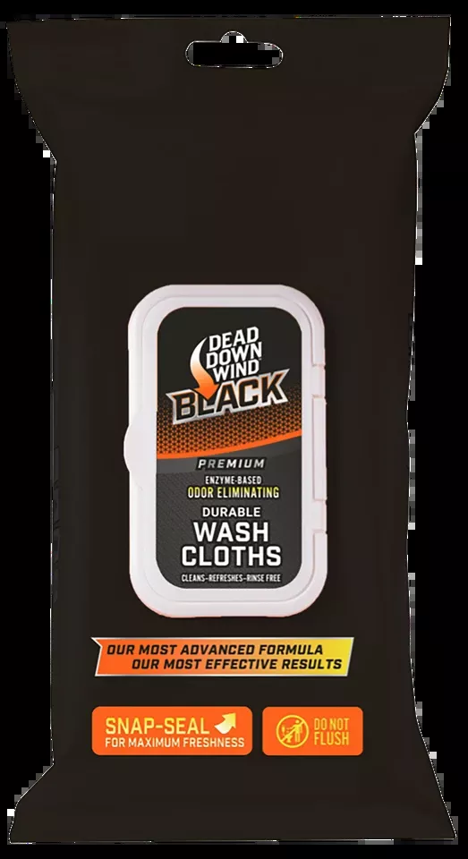 Dead Down Wind Odor Eliminator Wash Cloths, Unscented, 40 Count