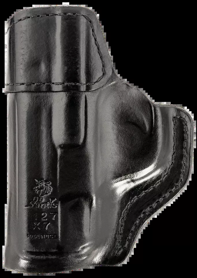 DeSantis Gunhide Inside Heat IWB Holster for S&W M&P Shield 9/40 - Right Hand, Black Leather