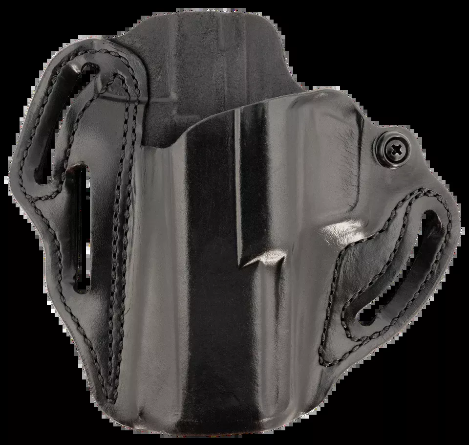 DeSantis Gunhide Speed Scabbard OWB Black Leather Belt Slide for 4.50" Barrel Left Hand
