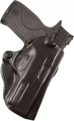 DeSantis Mini Scabbard Holster for RH OWB Leather 380 Shield EZ - Black