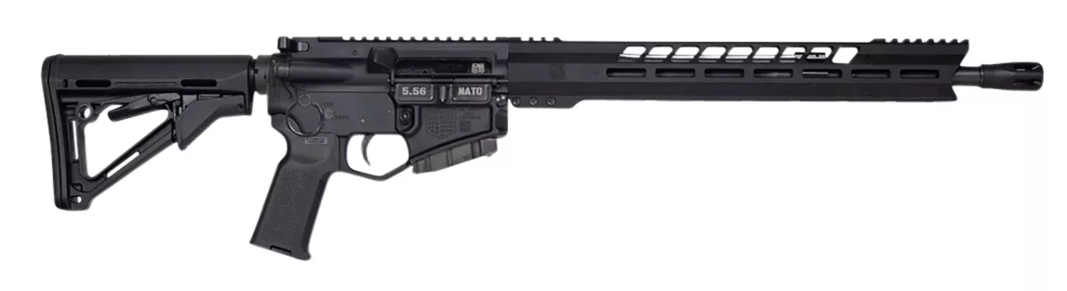 Diamondback DB1791K001 DB15 *CA Compliant 5.56x45mm NATO 16″ 10+1 Black Adjustable Magpul CTR Stock Black Magpul MOE K2 Grip with Black Gold Lower