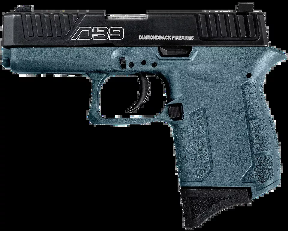 Diamondback DB9 Gen4 9mm Micro-Compact Pistol, Civil Defense Blue Frame